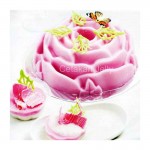 CJ Cetakan Silikon Puding Kue Big Rose I