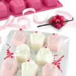 CJ Cetakan Silikon Kue Puding Medium Cupcakes 8 Cav