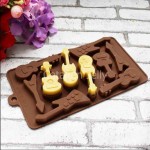 CJ Cetakan Silikon Coklat Puding Mini Guitar 10 Cav