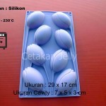 CJ Cetakan Silikon Kue Puding Tulip 8 cavity