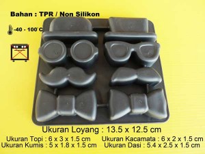 Cetakan Coklat Puding Gentleman
