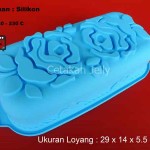 Cetakan Silikon Puding Kue Rose Loaf