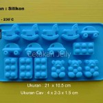 Cetakan Silikon Coklat Puding Toys