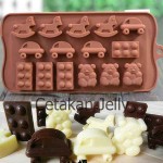 Cetakan Silikon Coklat Puding Toys