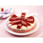 Cetakan Silikon Puding Kue Round Gift Pan