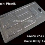 CJ Cetakan Coklat Plastik Pagar Bunga 14 cav