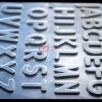 CJ Cetakan Coklat Alphabet Huruf Besar Plastik