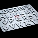 CJ Cetakan Coklat Alphabet Huruf Besar Plastik