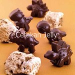 Cetakan Silikon Coklat Puding Mini Dino 12 cav