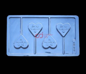 CJ Cetakan Coklat Valentine Lolipop Plastik