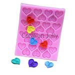 CJ Cetakan Silikon Clay Fondant Alphabet in Hearts