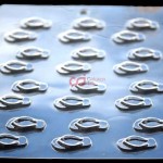 CJ Cetakan Coklat Plastik Sendal Sandal Flip Flop