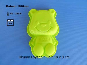 Cetakan Silikon Kue Puding Little Pooh