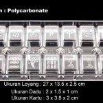 Cetakan Coklat Mini Mahjong & Dice