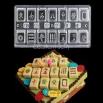 Cetakan Coklat Mini Mahjong & Dice