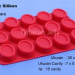Cetakan Silikon Puding Kue Med Oval 15 cav