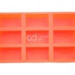 CJ Cetakan Silikon Kue Puding Medium Square Box 9 cav