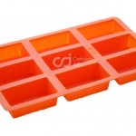 CJ Cetakan Silikon Kue Puding Medium Square Box 9 cav