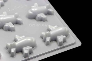 CJ Cetakan Coklat Plane 9 cav Plastik