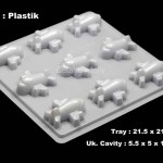 CJ Cetakan Coklat Plane 9 cav Plastik