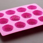 Cetakan Silikon Puding Coklat Medium Rose 12 cav I