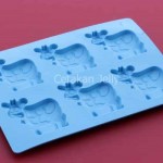 Cetakan Silikon Coklat Puding Cow 6 cavity