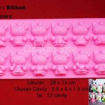 Cetakan Silikon Coklat Puding Hello Kitty Zodiac 12 cav