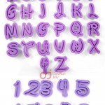 Alat Hias Kue Disney Alphabet Icing Cutter