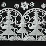 Cetakan Fondant Lace Mat Christmas Tree