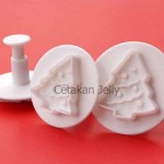Cetakan Cookies Christmas Tree Plunger