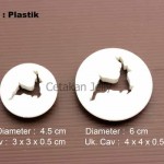 Cetakan Cookies Deer Cookie Cutter