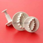 Alat Hias Kue Single Holly Leaf Plunger
