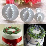 Alat Hias Kue Single Holly Leaf Plunger