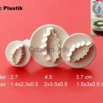 Alat Hias Kue Single Holly Leaf Plunger