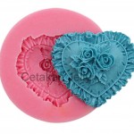 Cetakan Silikon Bouquet in Heart Fondant