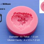 Cetakan Silikon Bouquet in Heart Fondant