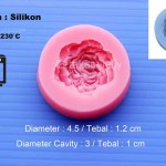 Cetakan Silikon Peony II Fondant