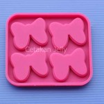 Cetakan Silikon Coklat Puding Ribon 4 cav