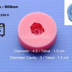 Cetakan Silikon Rose II Fondant