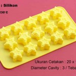 Cetakan Silikon Coklat Puding Star 15 cav – Kuning