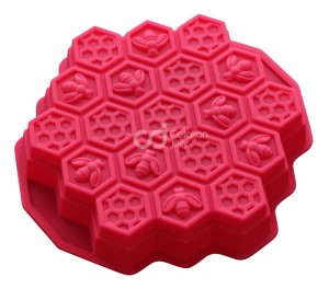 Cetakan Silikon Puding Kue Honeycomb