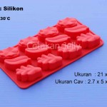 Cetakan Silikon Coklat Puding Leaf III