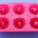 Cetakan Silikon Puding Kue Queen Mix 6 cav