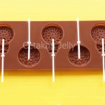 Cetakan Silikon Coklat Permen Lolipop Bulat Patern II