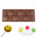 Cetakan Silikon Coklat Permen Lolipop Smile