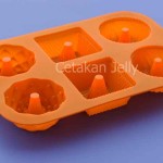 Cetakan Silikon Kue Puding Square Mix 6 cav