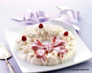 Cetakan Silikon Puding Kue Wreath