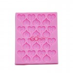CJ Cetakan Silikon Clay Fondant Alphabet in Hearts