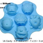 Cetakan Silikon Puding Kue Doraemon, Nobita & Friends