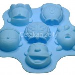 Cetakan Silikon Puding Kue Doraemon, Nobita & Friends